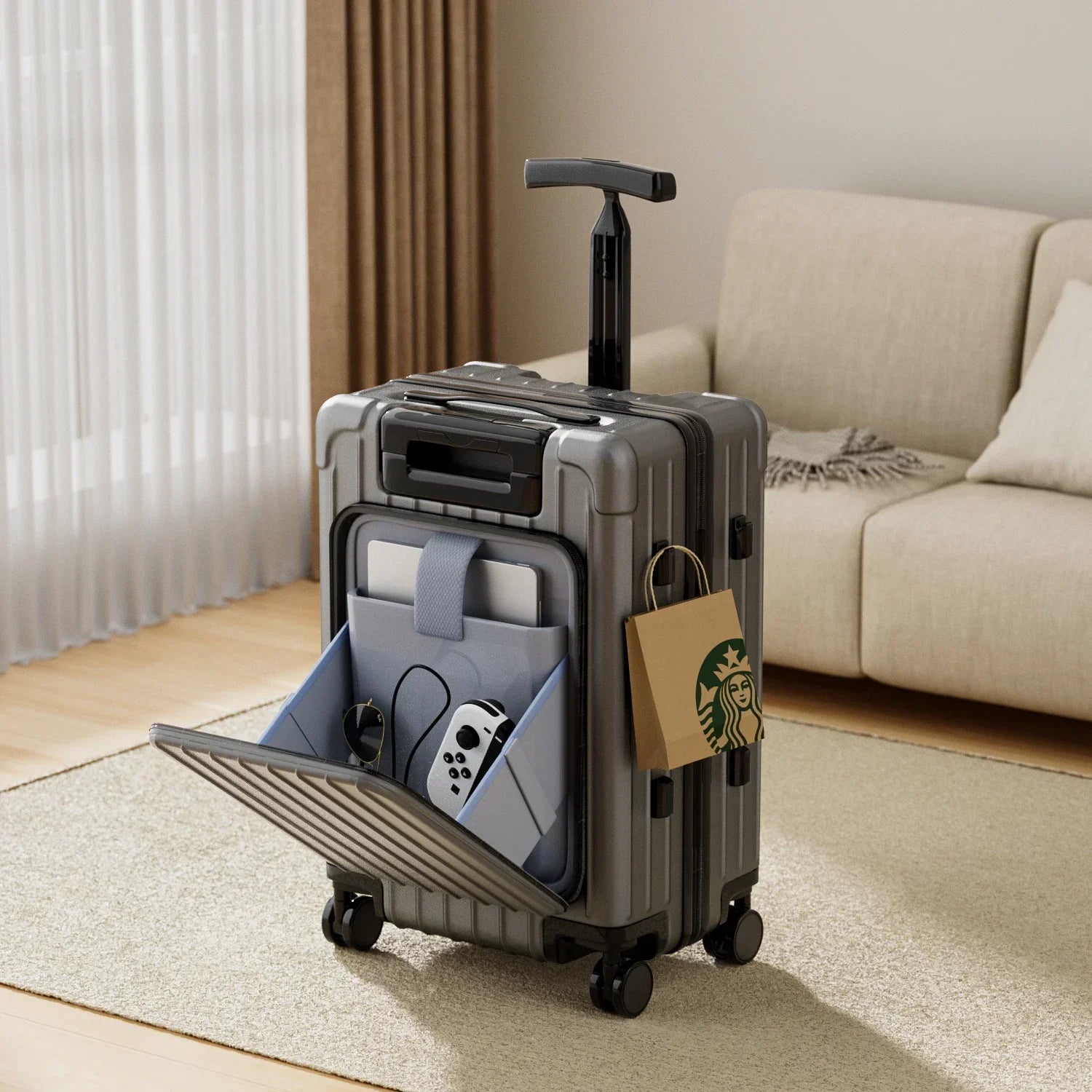 valise-siège-enfant-grise