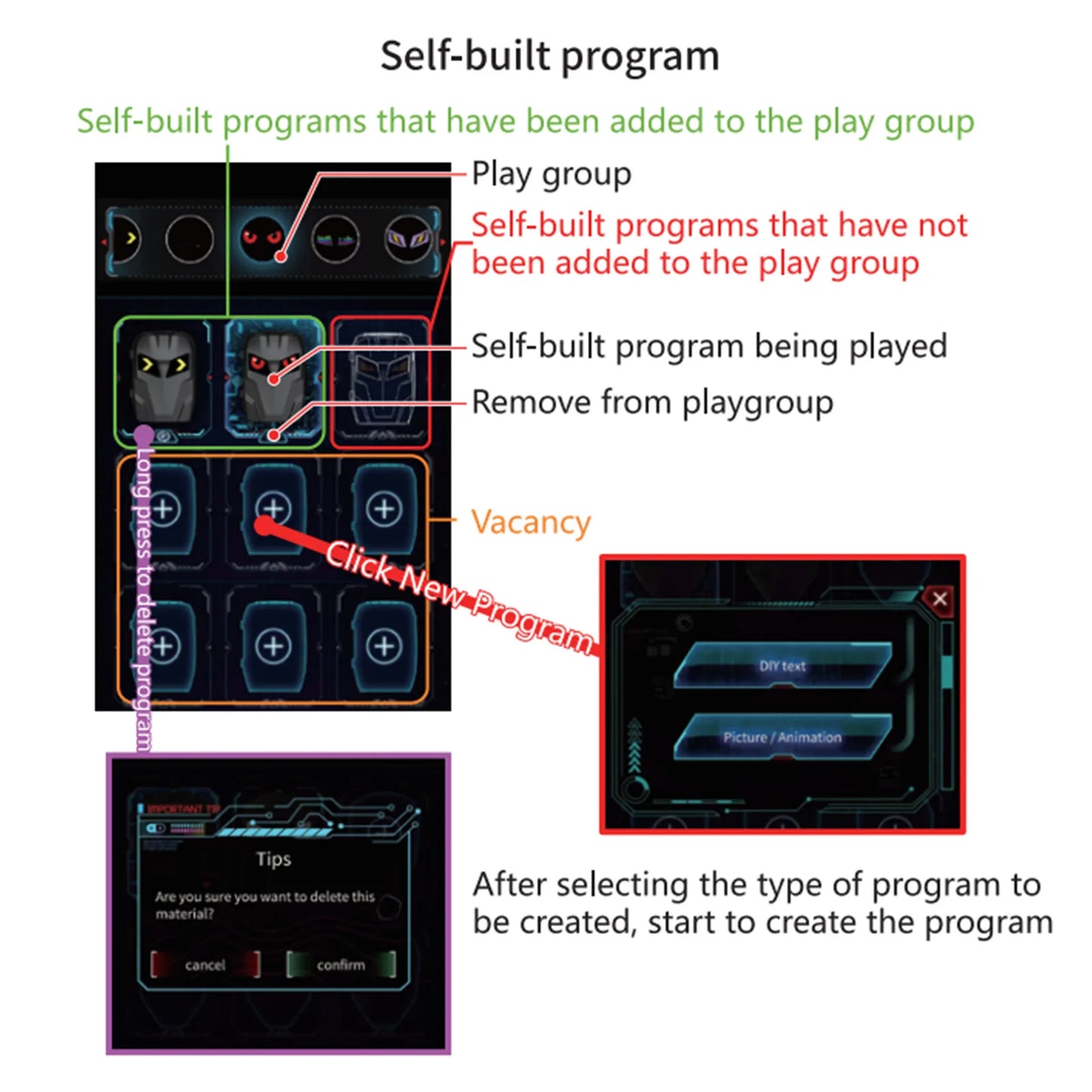 Valise enfant à LED 22,4x14,6x8,7