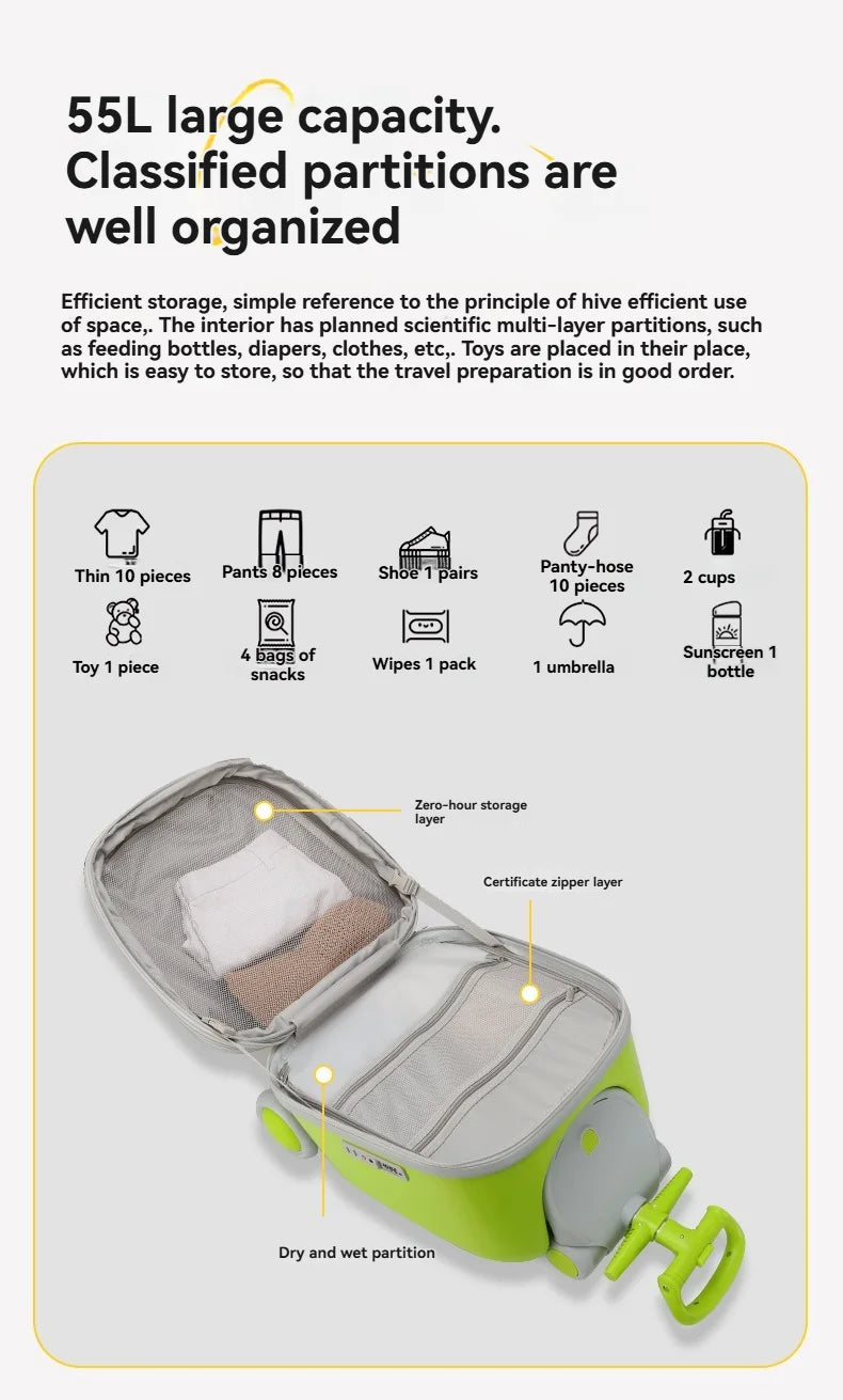 Valise poussette 39x32x60